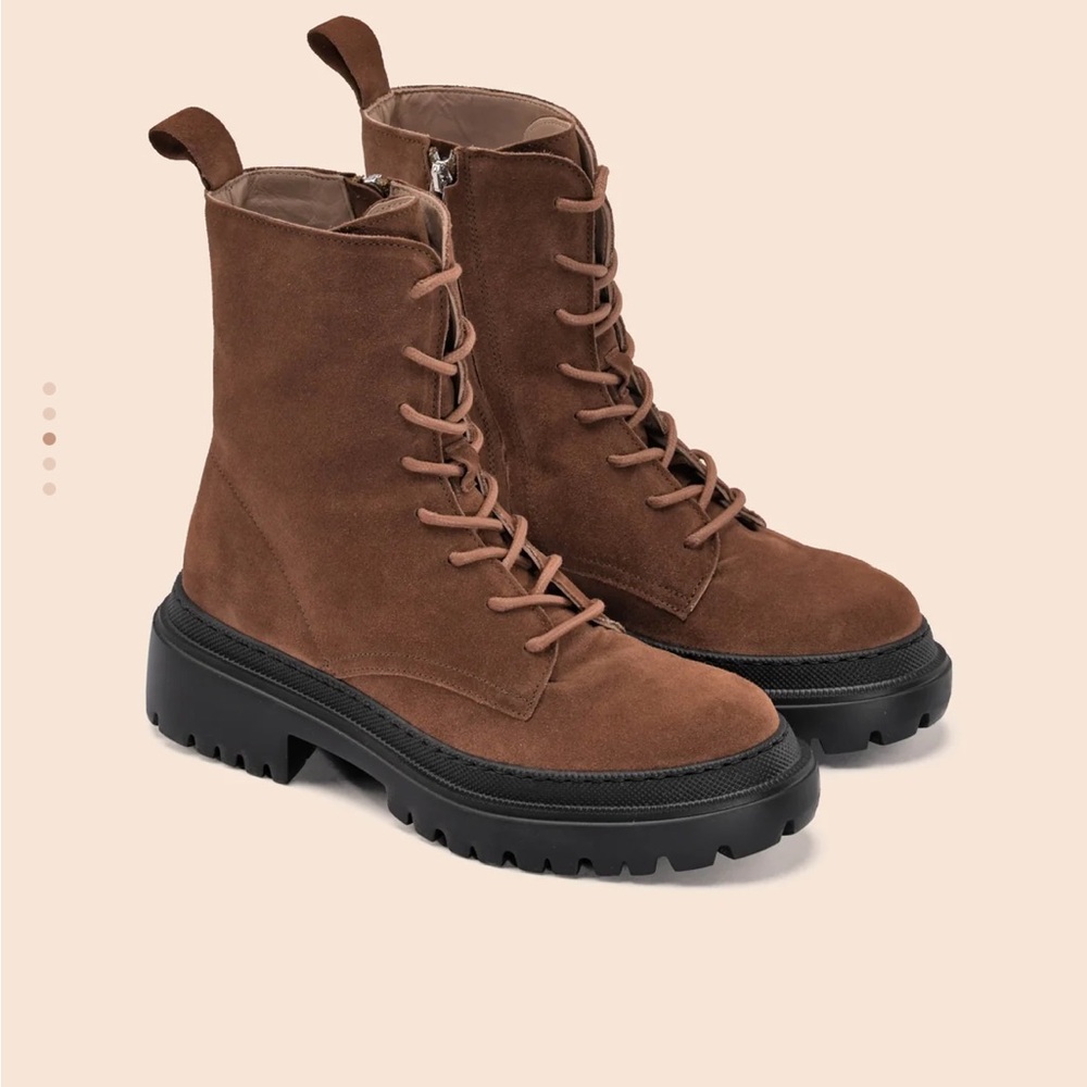 Brown Combat & Moto Boots